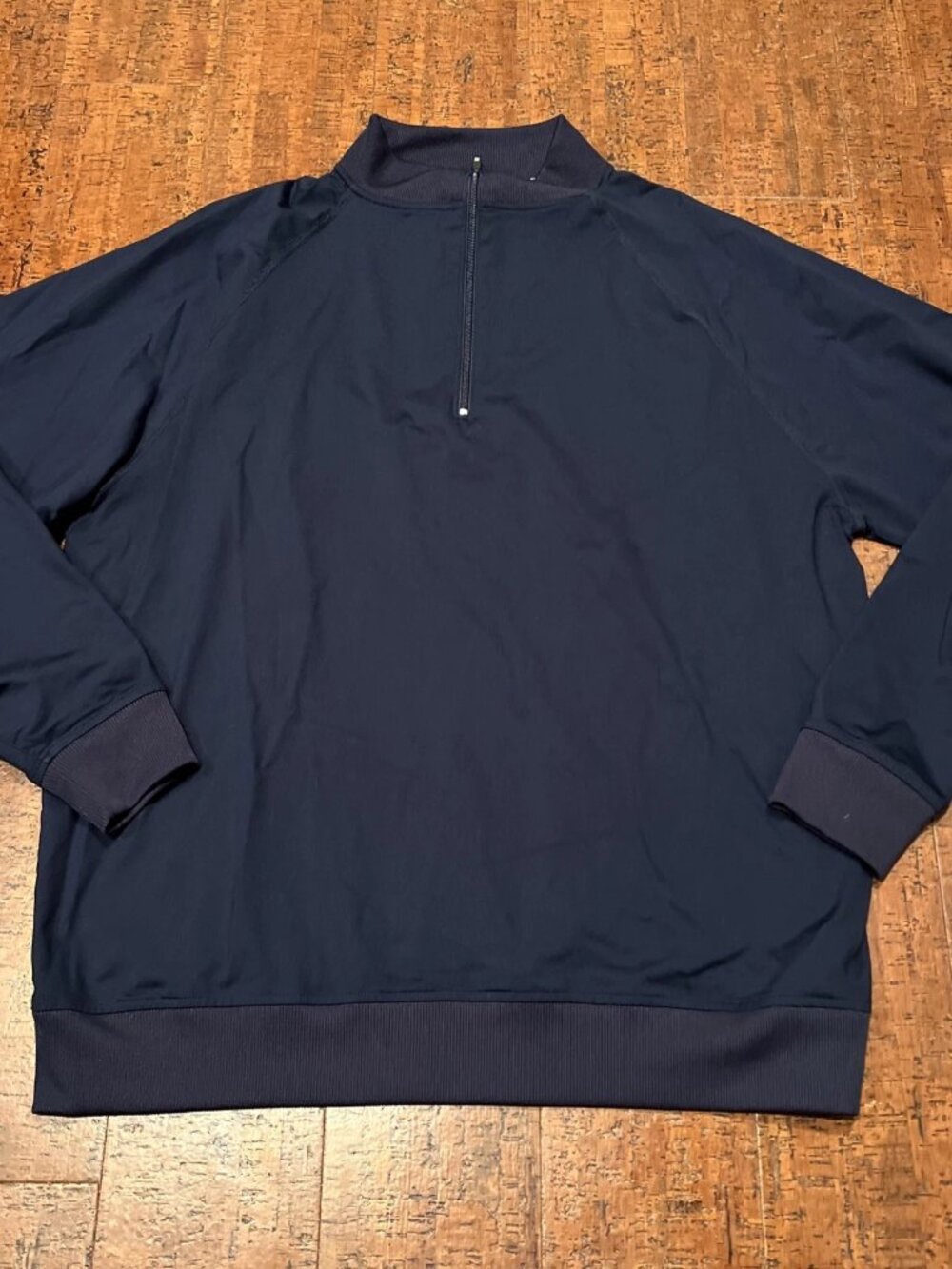 Footjoy Men’s XL Blue Long Sleeve Lightweight 1/4 Zip Pullover Quick Dry Nylon